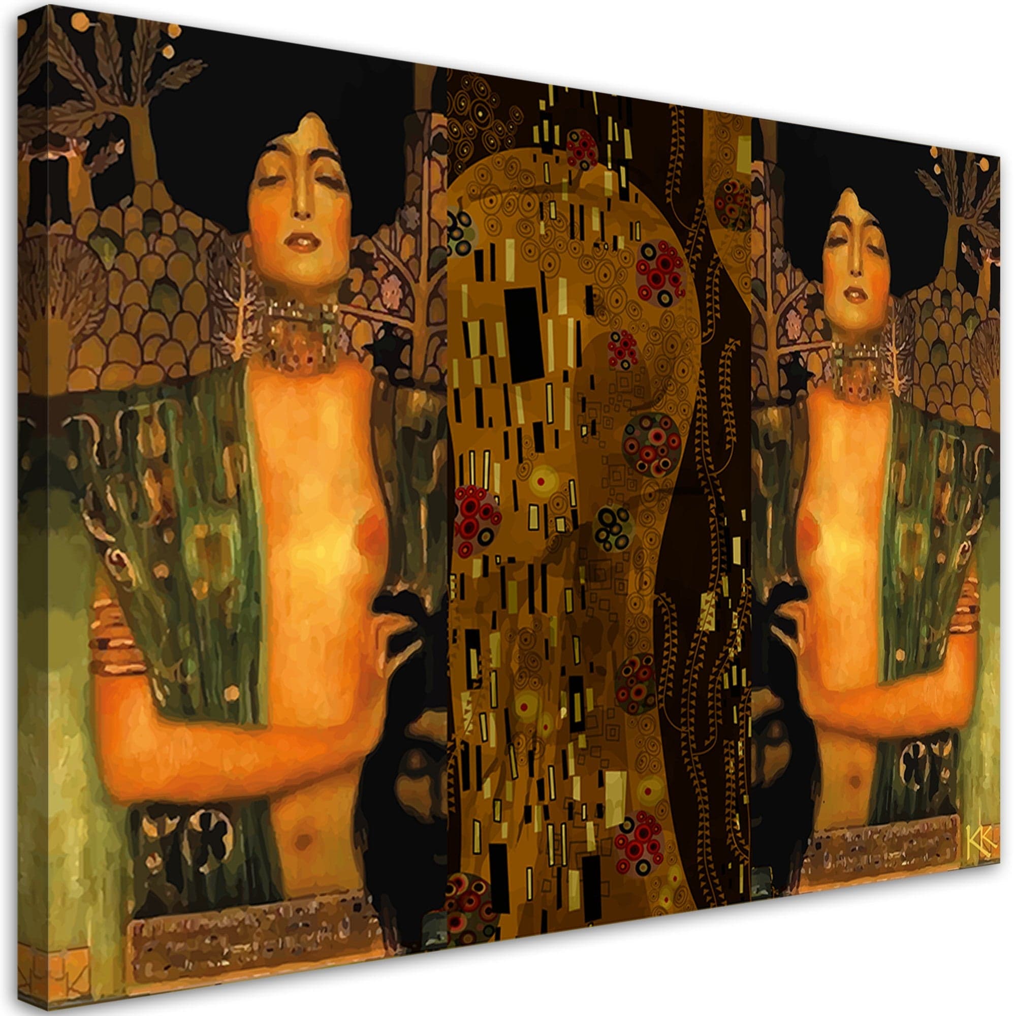 Quadro su tela, Judyta con la testa di Holofernes
