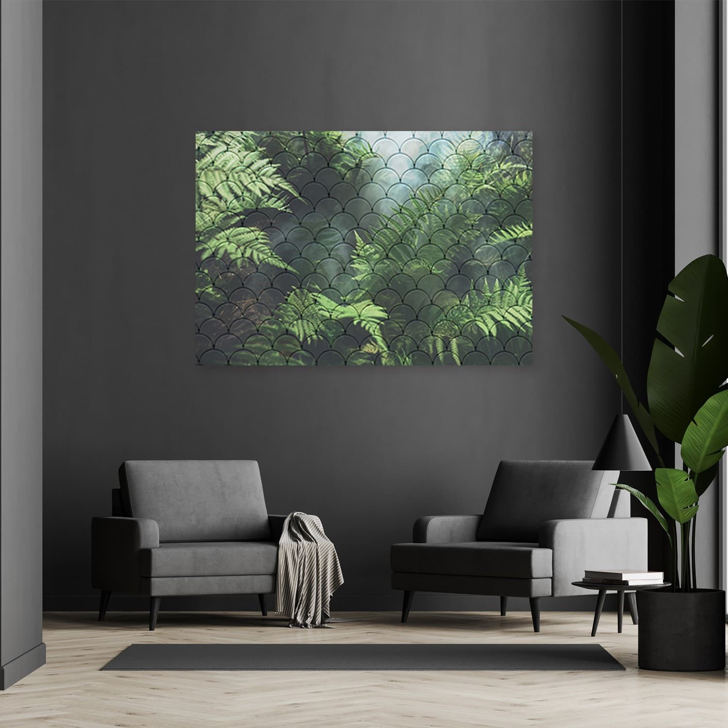 Quadro su tela, Foglie di felce in Poster e stampe Collezione Casa - Trebisacce, commercioVirtuoso.it