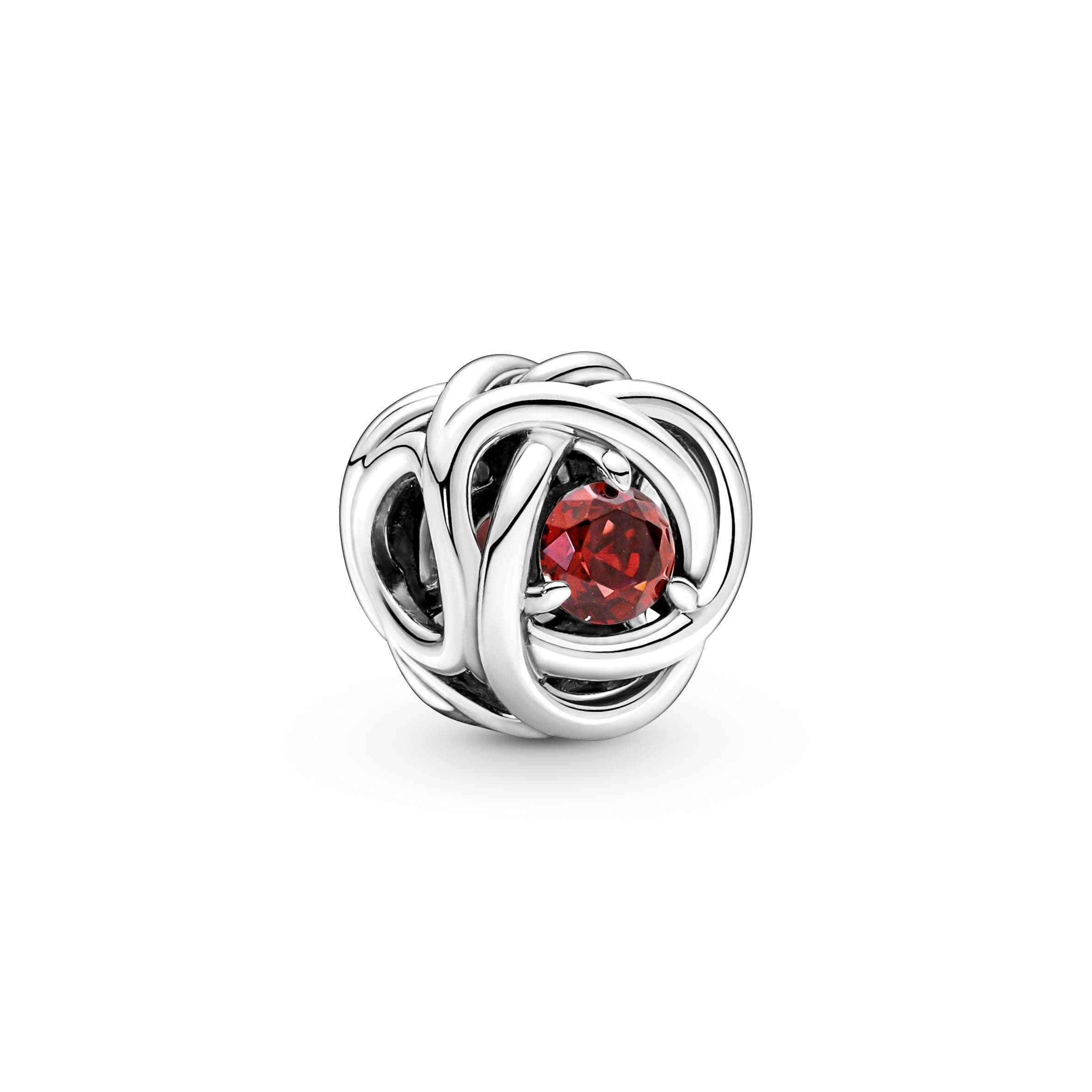 Pandora - Charm Cerchio Eterno Rosso Fuoco Luglio in Bead Charm Alba Gioielli - Casoria, commercioVirtuoso.it