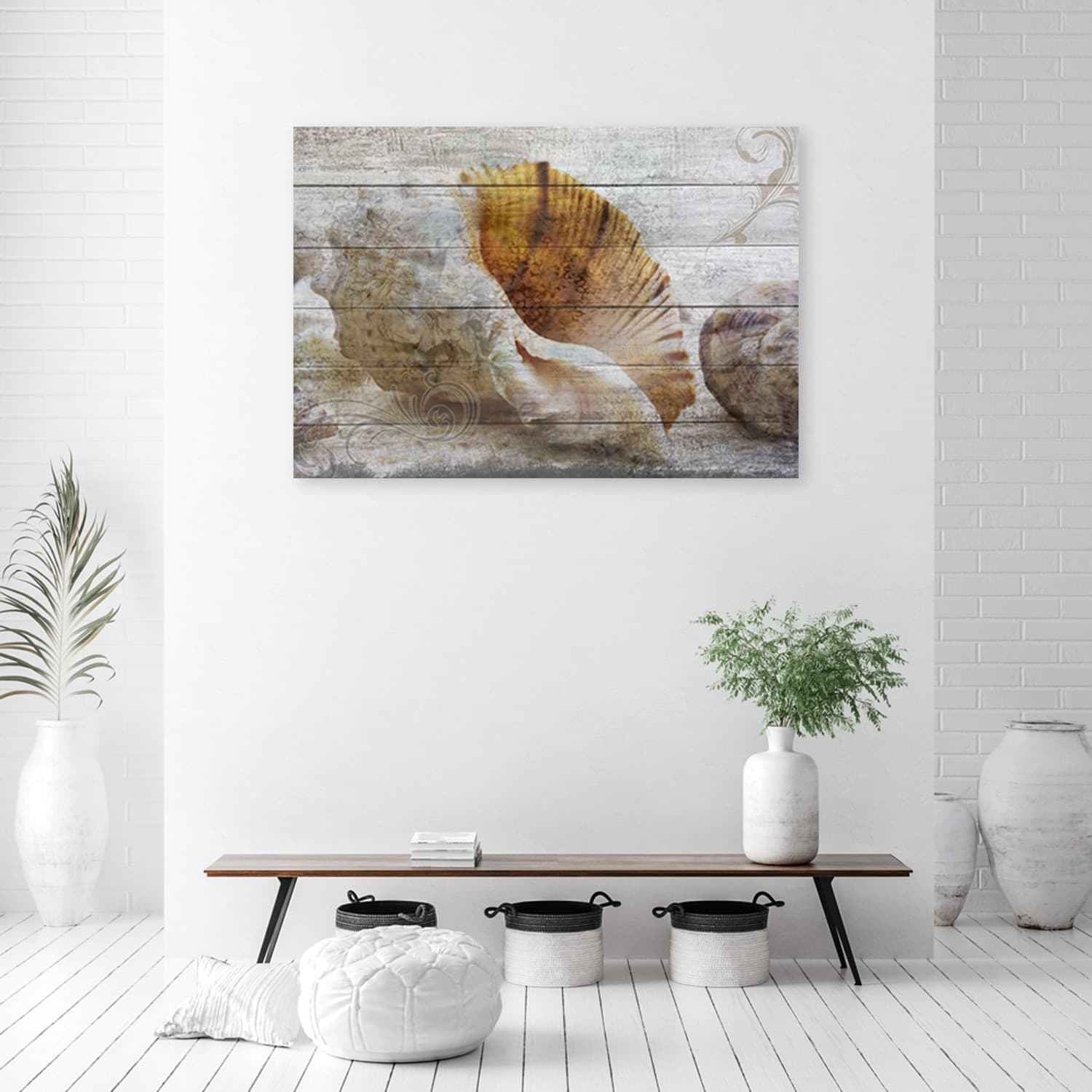Quadro su tela, Conchiglie in stile vintage in Poster e stampe Collezione Casa - Trebisacce, commercioVirtuoso.it