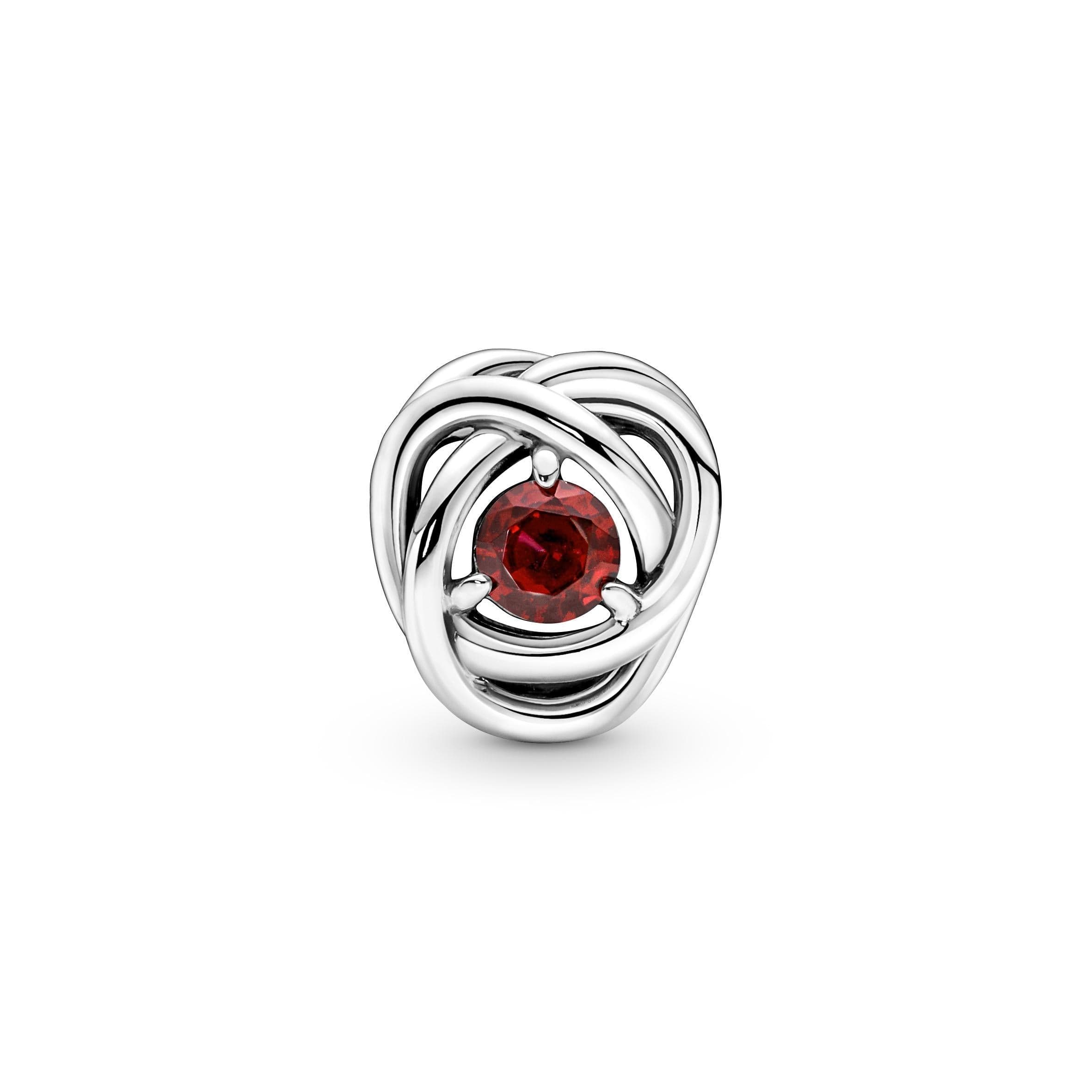 Pandora - Charm Cerchio Eterno Rosso Fuoco Luglio in Bead Charm Alba Gioielli - Casoria, commercioVirtuoso.it