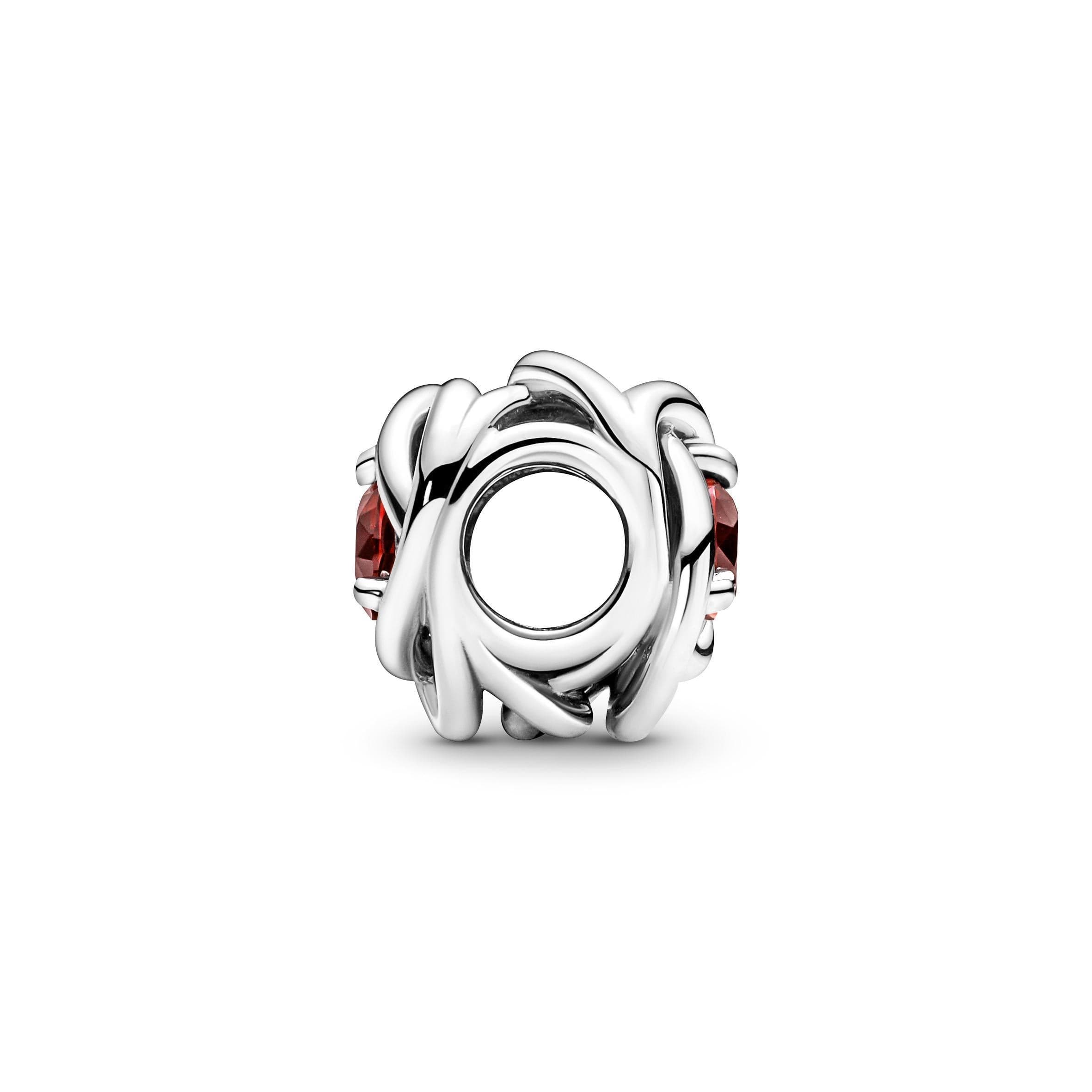 Pandora - Charm Cerchio Eterno Rosso Fuoco Luglio in Bead Charm Alba Gioielli - Casoria, commercioVirtuoso.it