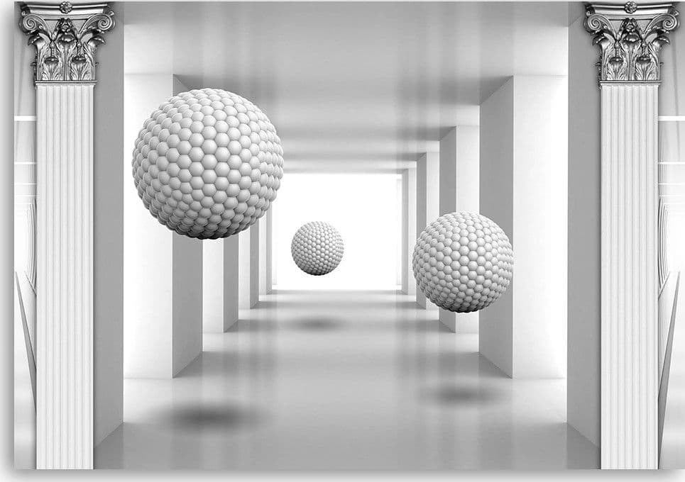 Quadro su tela, Palle nel tunnel di geometria 3D in Poster e stampe Collezione Casa - Trebisacce, commercioVirtuoso.it