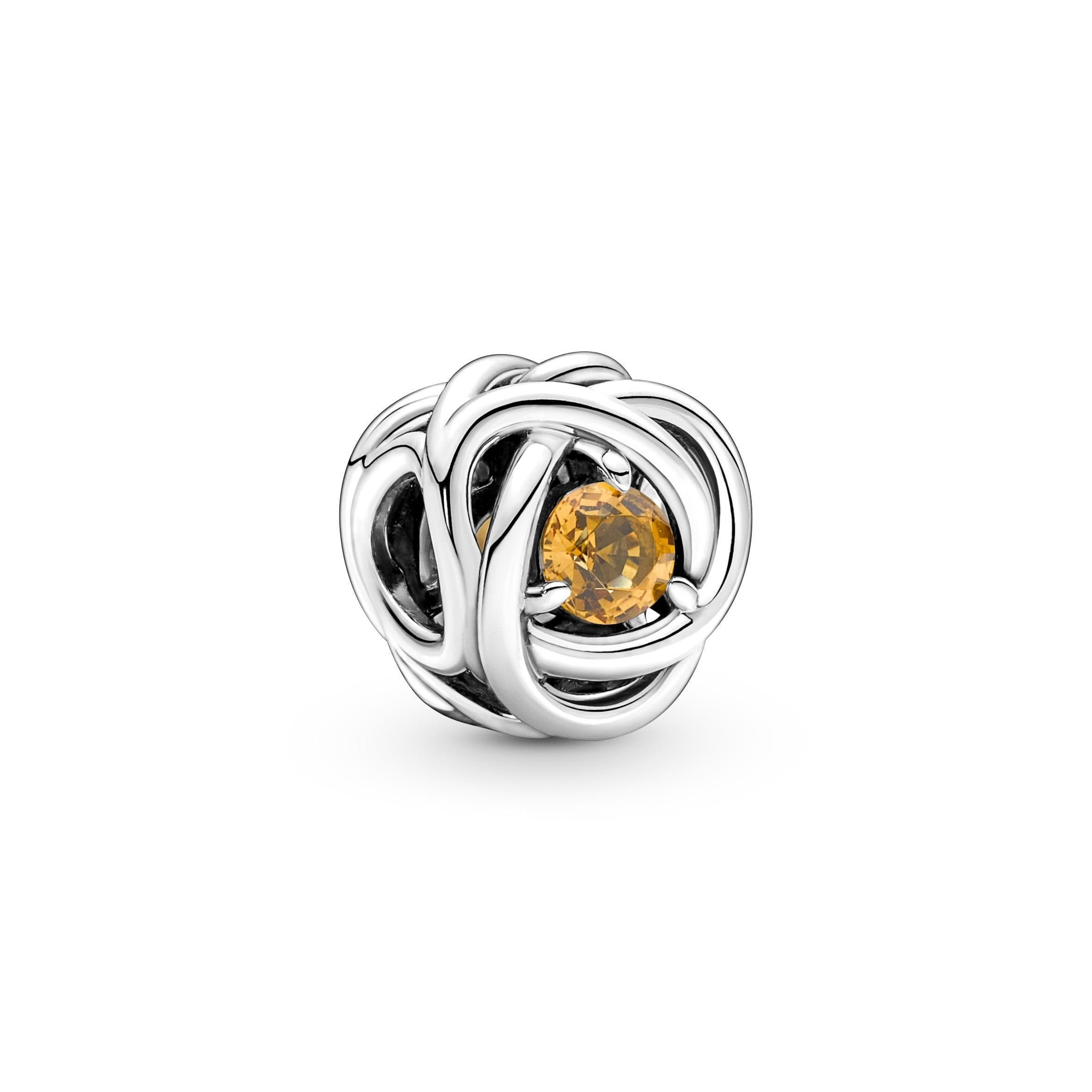Pandora - Charm Cerchio Eterno Miele Novembre