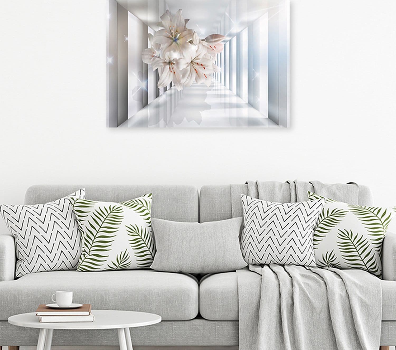 Quadro su tela, Fiori nel corridoio 3D in Poster e stampe Collezione Casa - Trebisacce, commercioVirtuoso.it