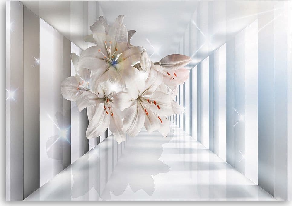 Quadro su tela, Fiori nel corridoio 3D in Poster e stampe Collezione Casa - Trebisacce, commercioVirtuoso.it