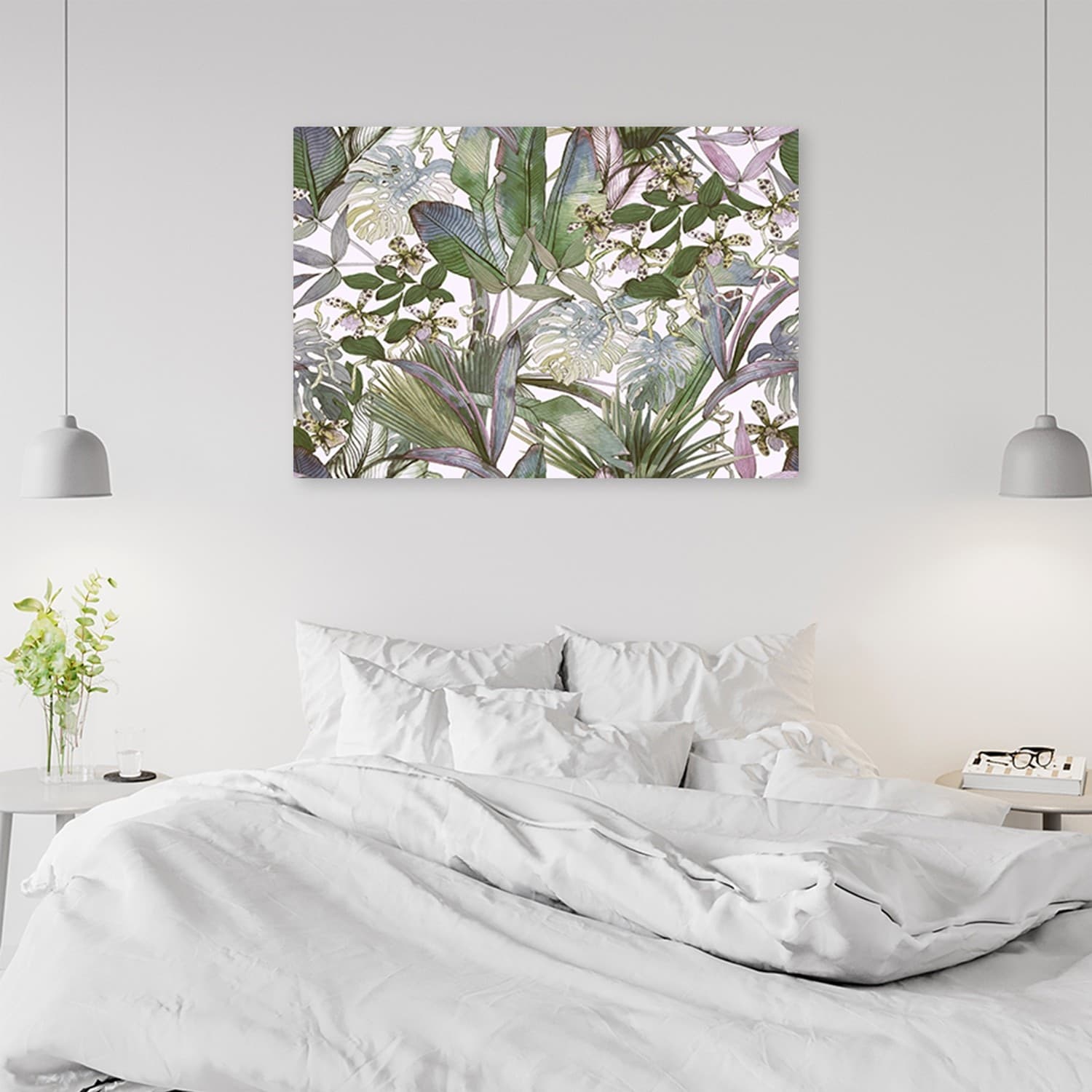 Quadro su tela, Foglie tropicali di Monster in Poster e stampe Collezione Casa - Trebisacce, commercioVirtuoso.it
