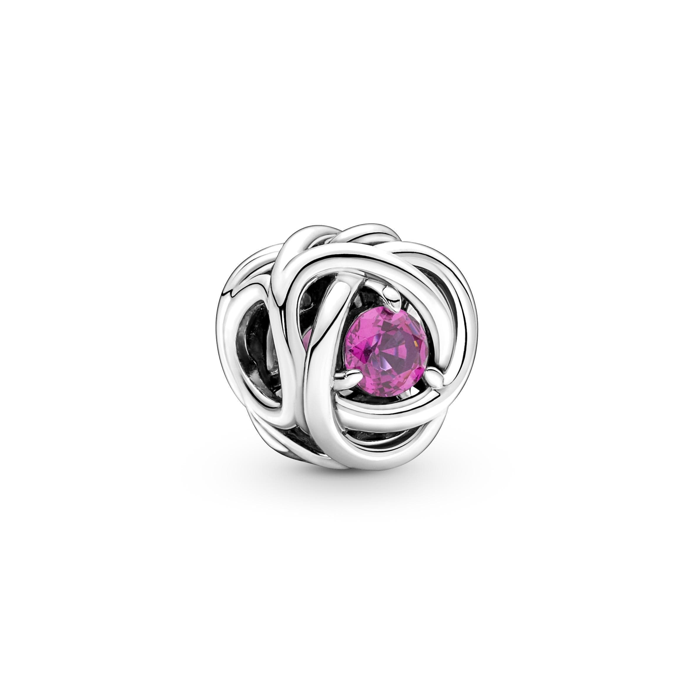 Pandora - Charm Cerchio Eterno Rosa Ottobre