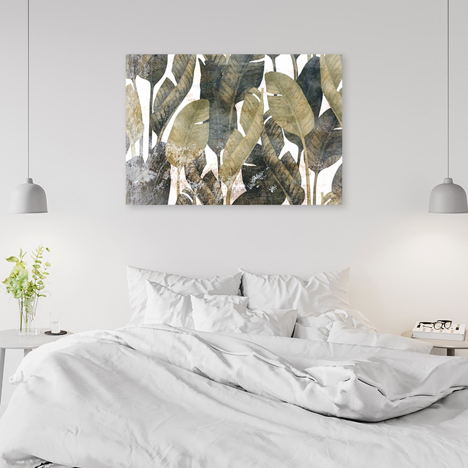 Quadro su tela, Foglie di banana in Poster e stampe Collezione Casa - Trebisacce, commercioVirtuoso.it