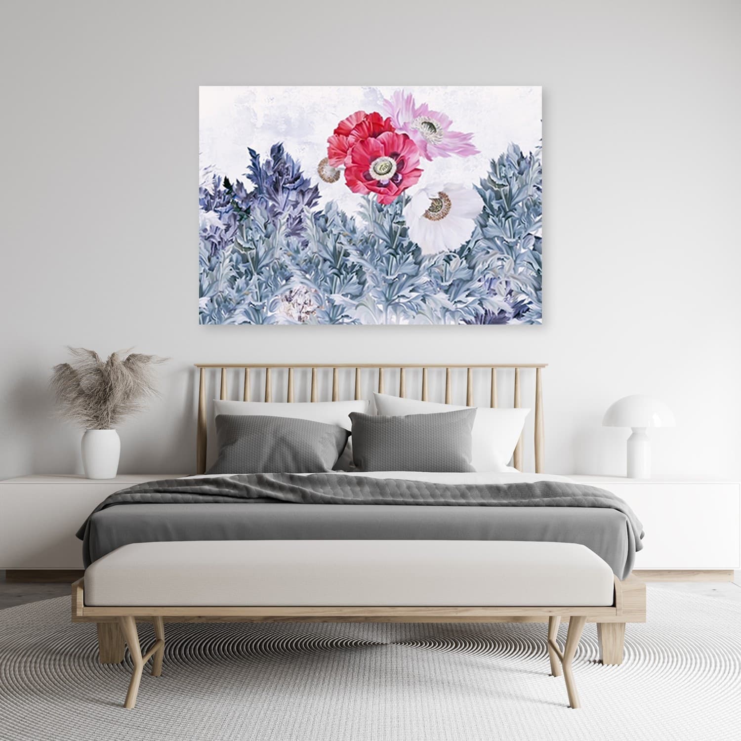 Quadro su tela, Poppies dipinti in giardino in Poster e stampe Collezione Casa - Trebisacce, commercioVirtuoso.it