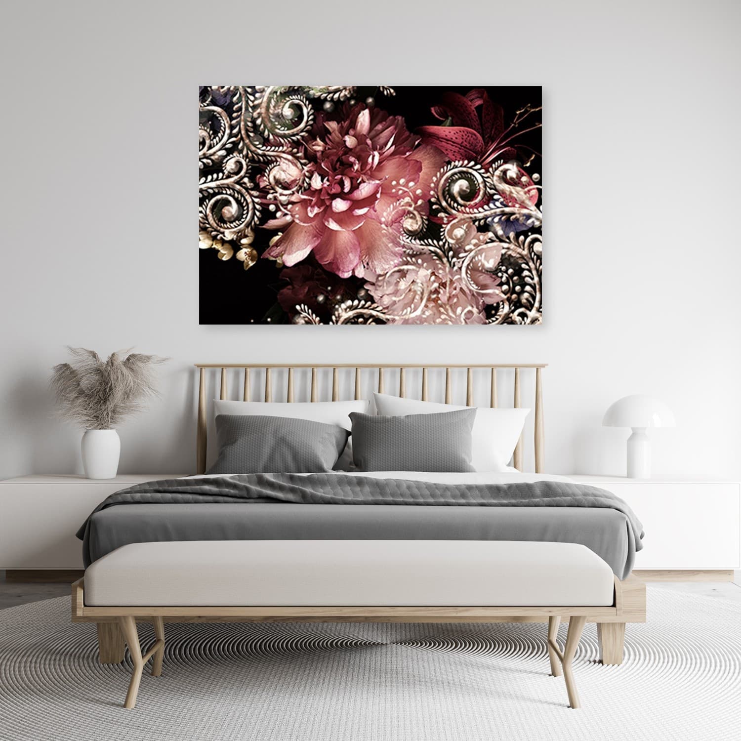 Quadro su tela, Peonia e giglio in Poster e stampe Collezione Casa - Trebisacce, commercioVirtuoso.it
