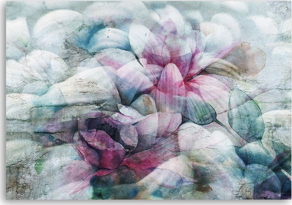Quadro su tela, Foglie colorate di acquerello in Poster e stampe Collezione Casa - Trebisacce, commercioVirtuoso.it