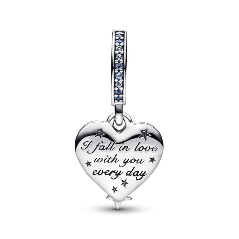 Pandora - Charm Pendente Cuore e Stelle Blu in Bead Charm Alba Gioielli - Casoria, commercioVirtuoso.it