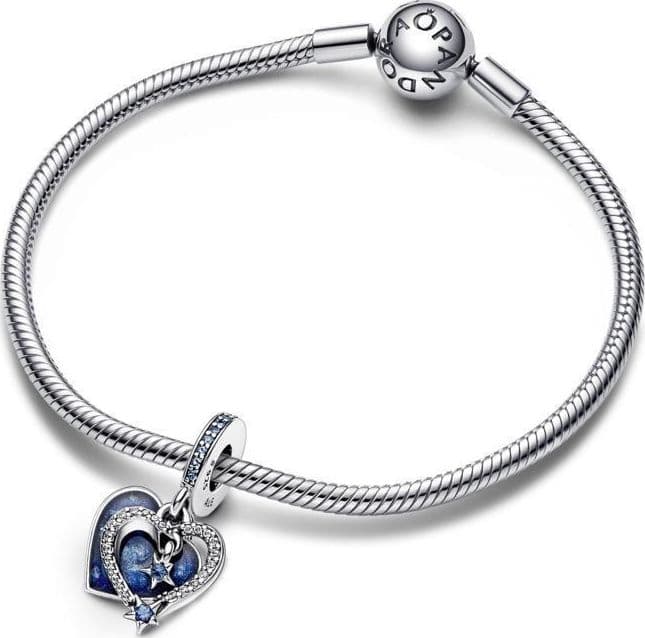 Pandora - Charm Pendente Cuore e Stelle Blu in Bead Charm Alba Gioielli - Casoria, commercioVirtuoso.it