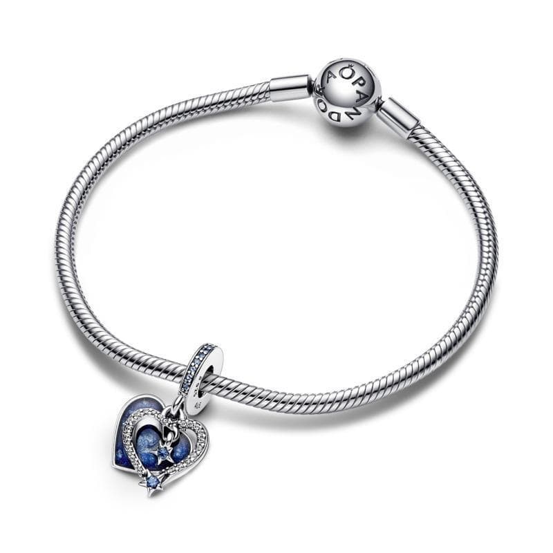 Pandora - Charm Pendente Cuore e Stelle Blu in Bead Charm Alba Gioielli - Casoria, commercioVirtuoso.it