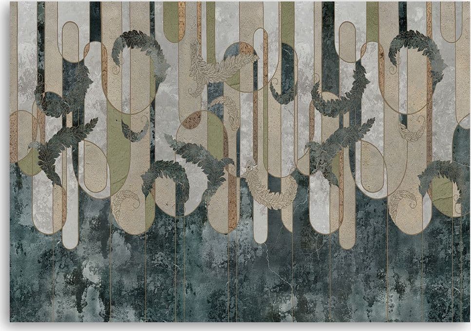 Quadro su tela, Astrazione delle piante nei colori della terra in Poster e stampe Collezione Casa - Trebisacce, commercioVirtuoso.it