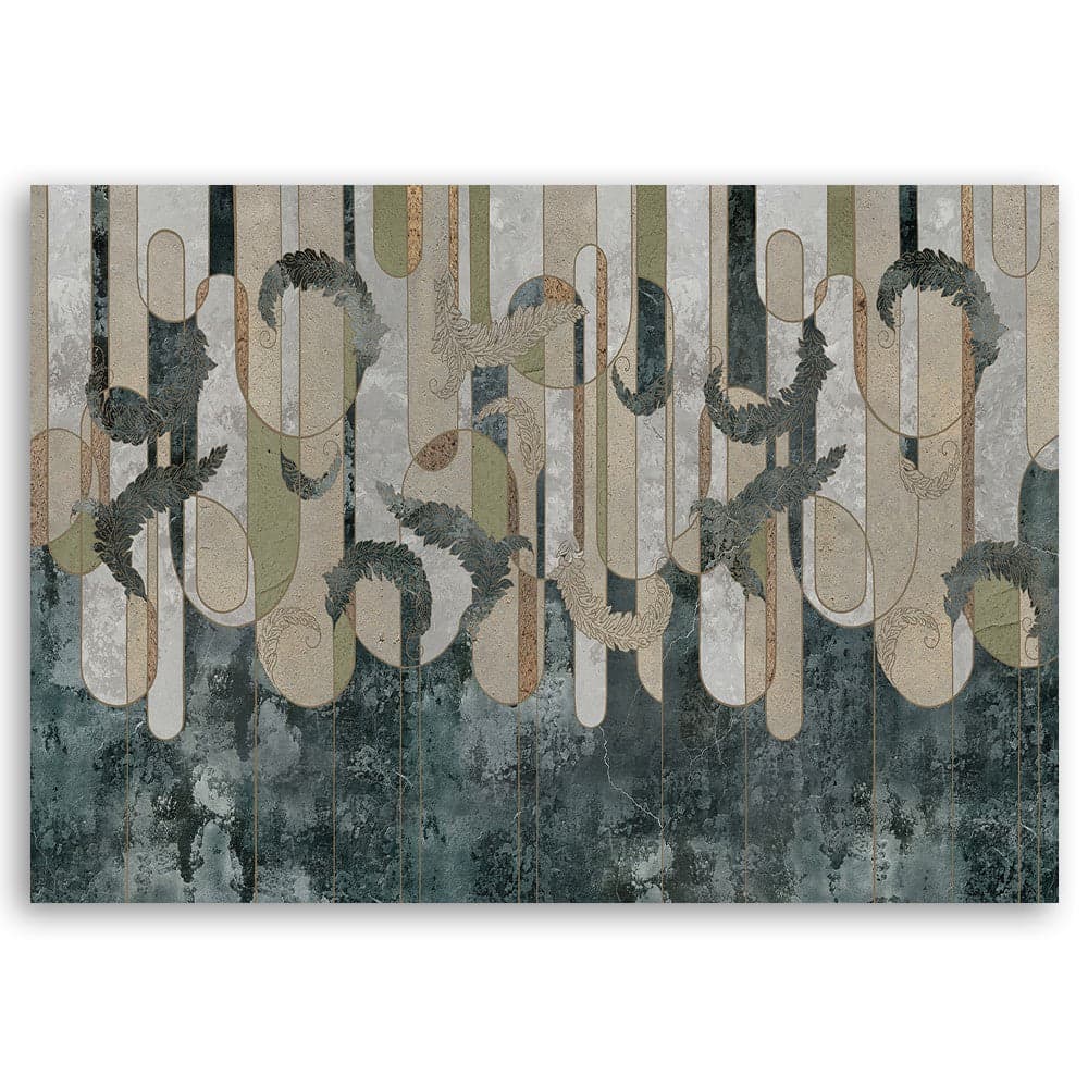 Quadro su tela, Astrazione delle piante nei colori della terra in Poster e stampe Collezione Casa - Trebisacce, commercioVirtuoso.it