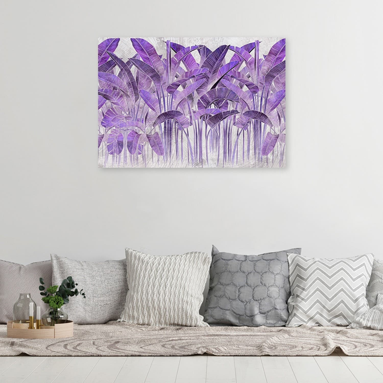 Quadro su tela, Foglie di banana viola in Poster e stampe Collezione Casa - Trebisacce, commercioVirtuoso.it