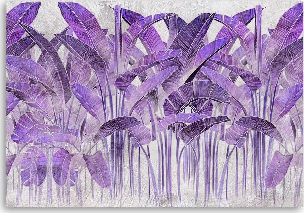 Quadro su tela, Foglie di banana viola in Poster e stampe Collezione Casa - Trebisacce, commercioVirtuoso.it