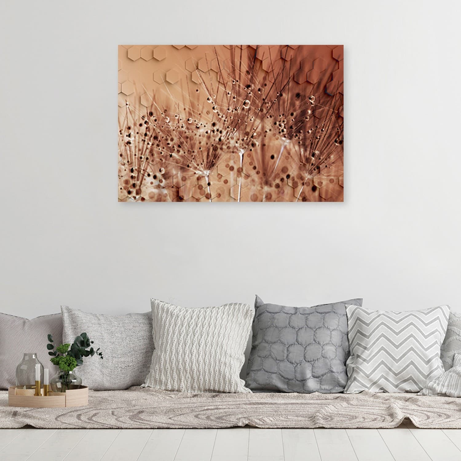 Quadro su tela, Dente di leone in gocce di rugiada in Poster e stampe Collezione Casa - Trebisacce, commercioVirtuoso.it