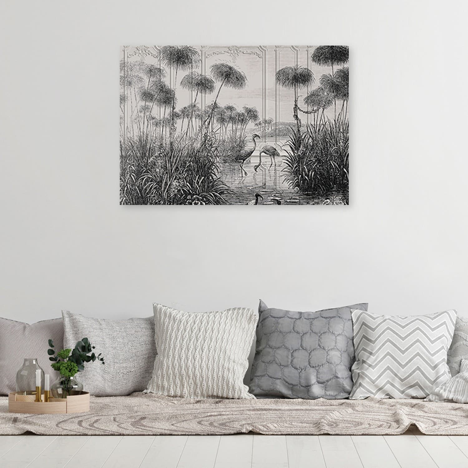 Quadro su tela, Uccelli nello stagno in Poster e stampe Collezione Casa - Trebisacce, commercioVirtuoso.it