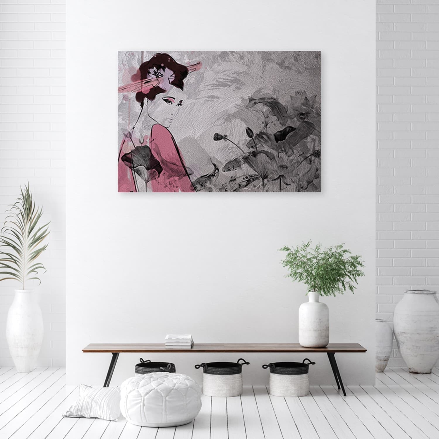 Quadro su tela, Geisha giapponese in Poster e stampe Collezione Casa - Trebisacce, commercioVirtuoso.it