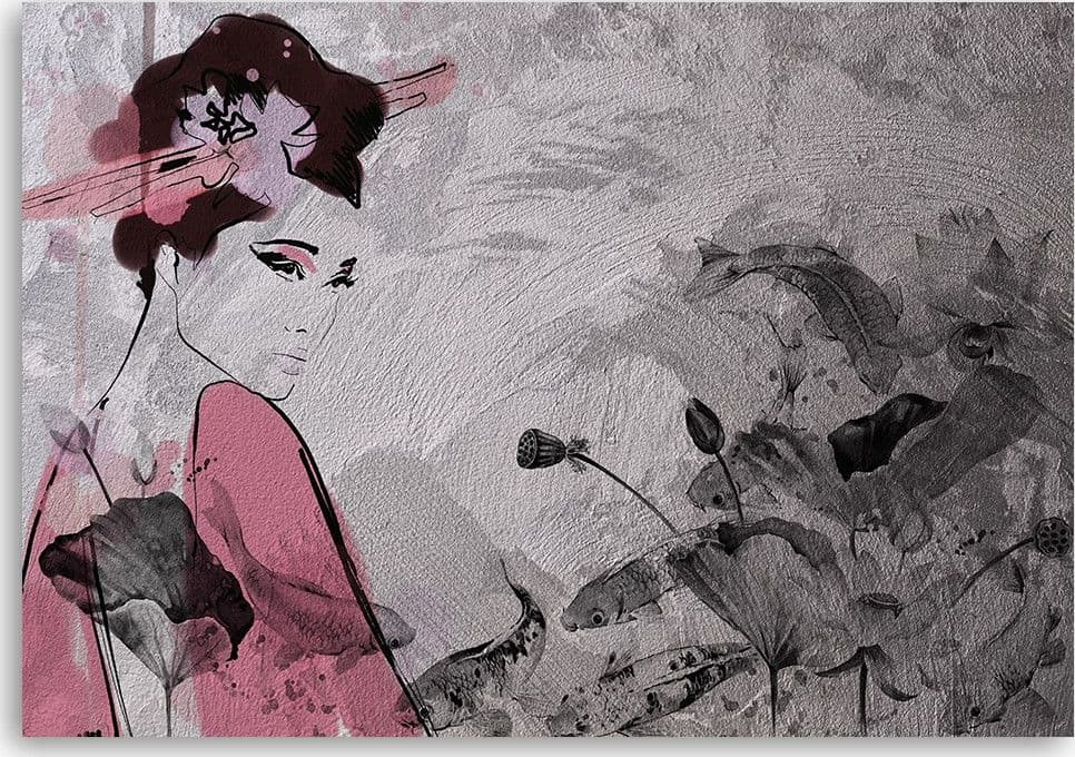 Quadro su tela, Geisha giapponese in Poster e stampe Collezione Casa - Trebisacce, commercioVirtuoso.it