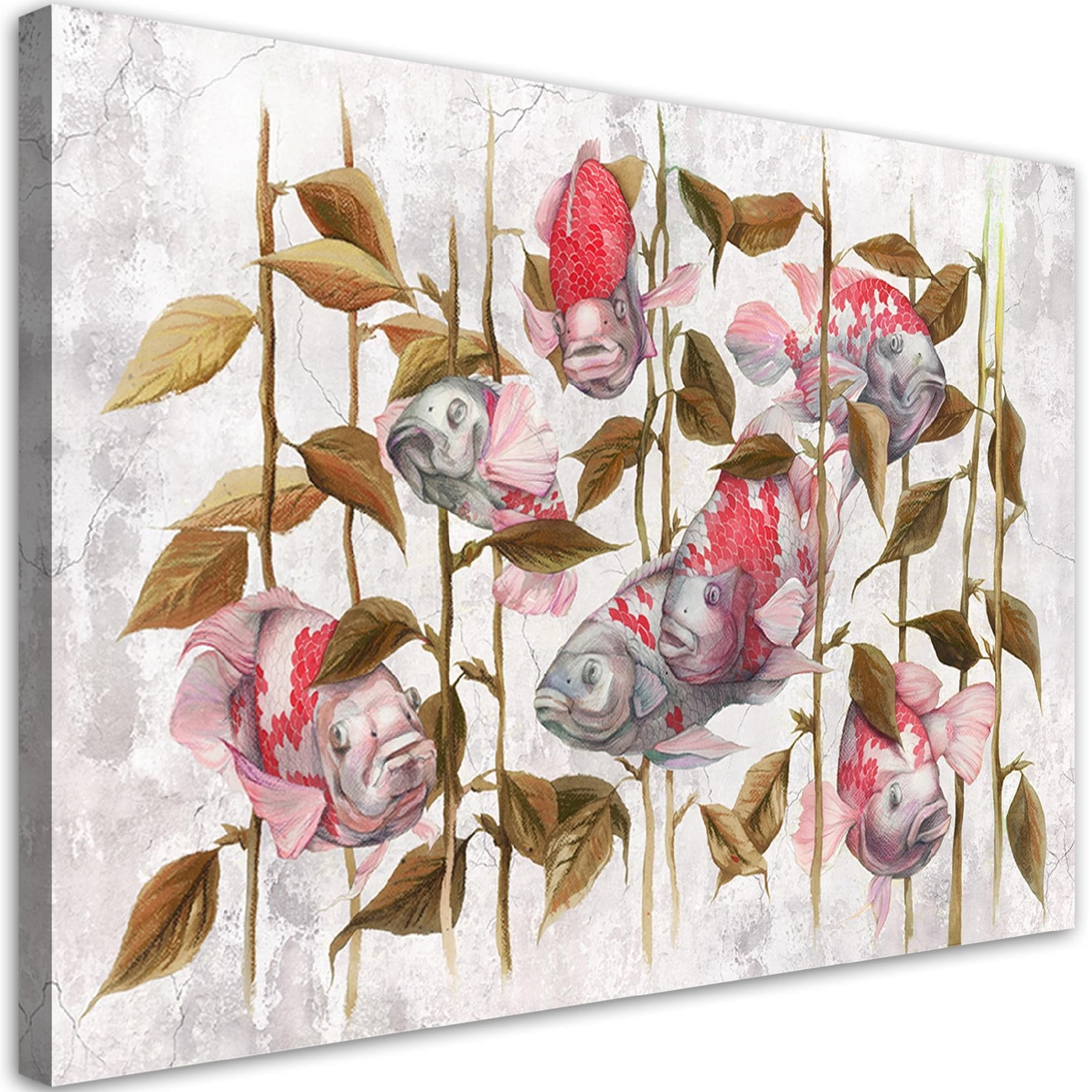 Quadro su tela, Koi di pesce rosso in Poster e stampe Collezione Casa - Trebisacce, commercioVirtuoso.it