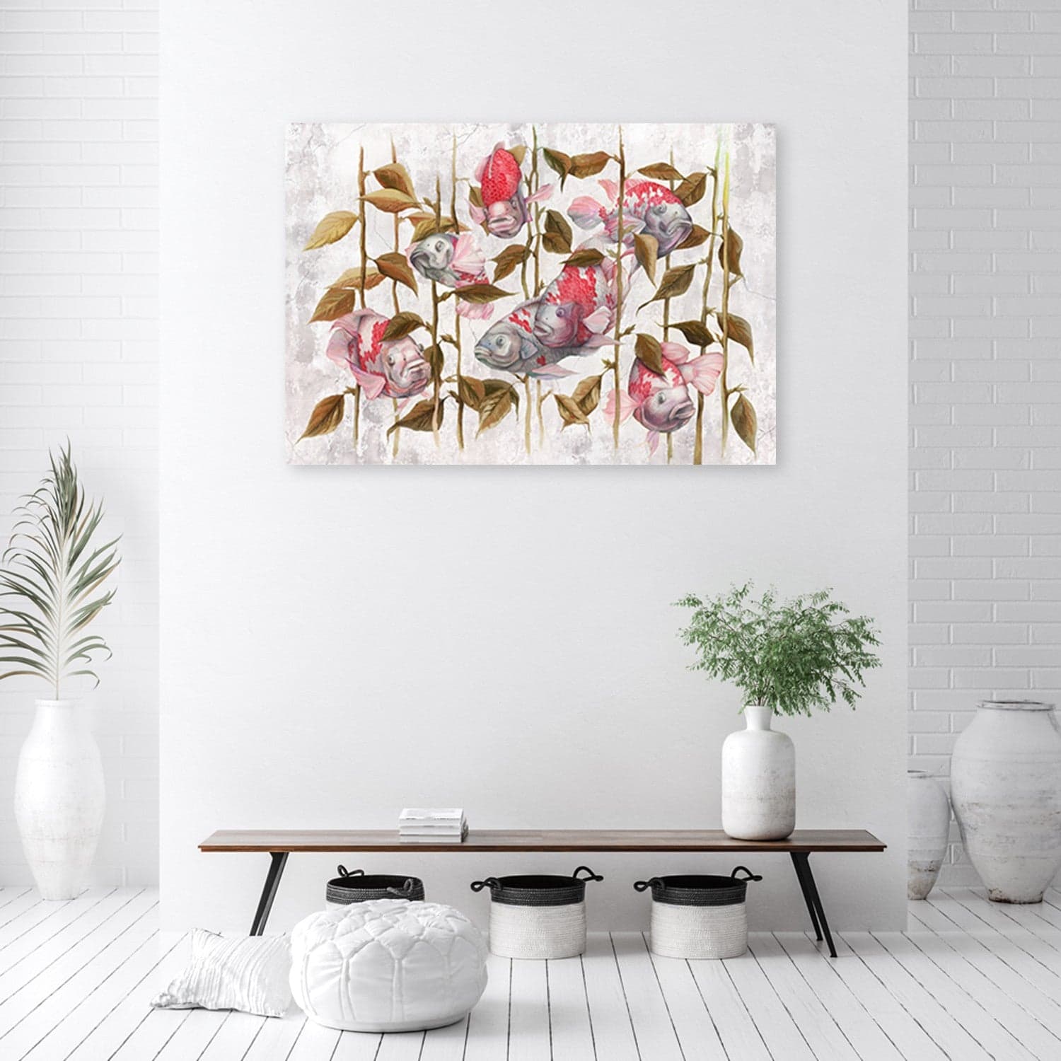 Quadro su tela, Koi di pesce rosso in Poster e stampe Collezione Casa - Trebisacce, commercioVirtuoso.it