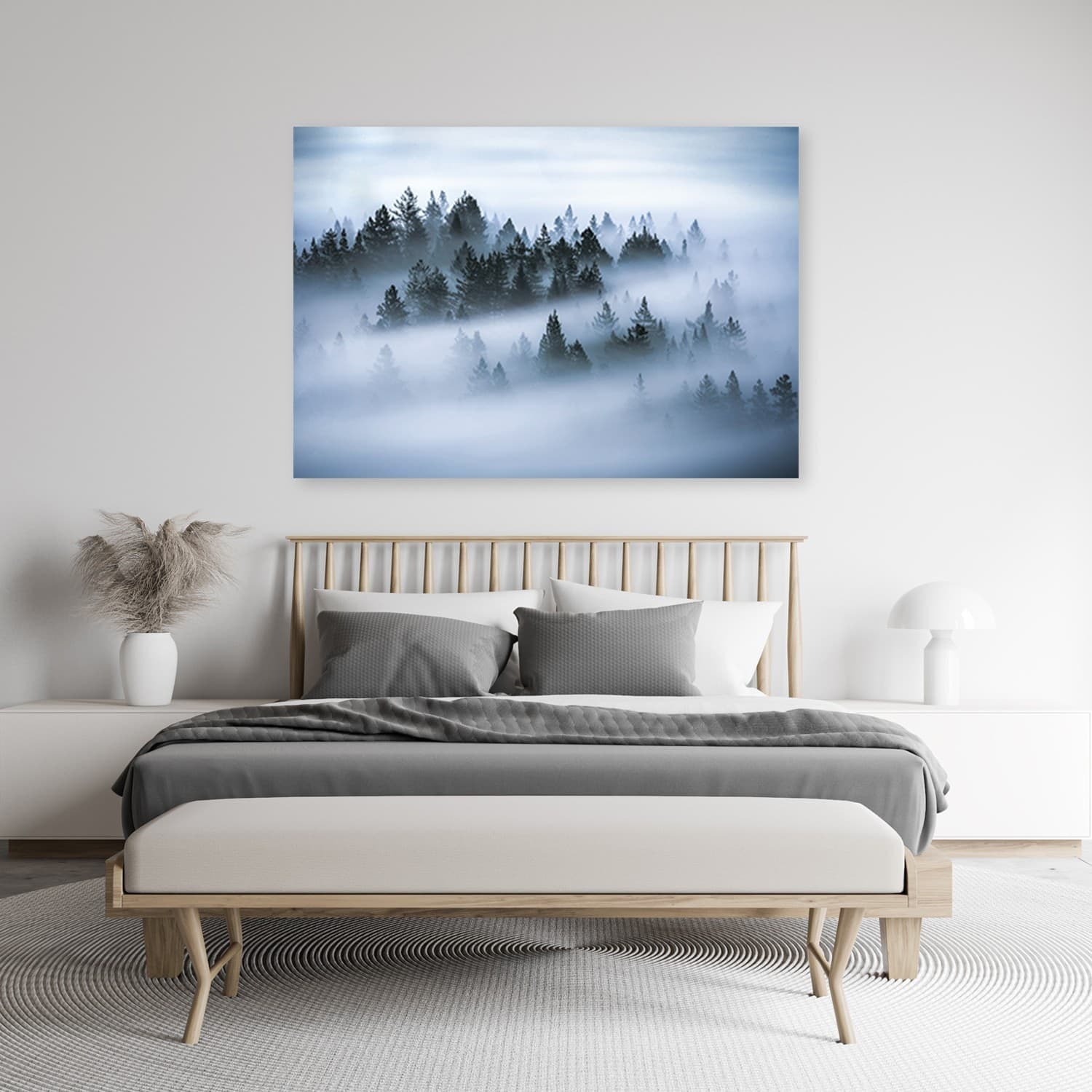 Quadro su tela, Foresta nella nebbia in Poster e stampe Collezione Casa - Trebisacce, commercioVirtuoso.it