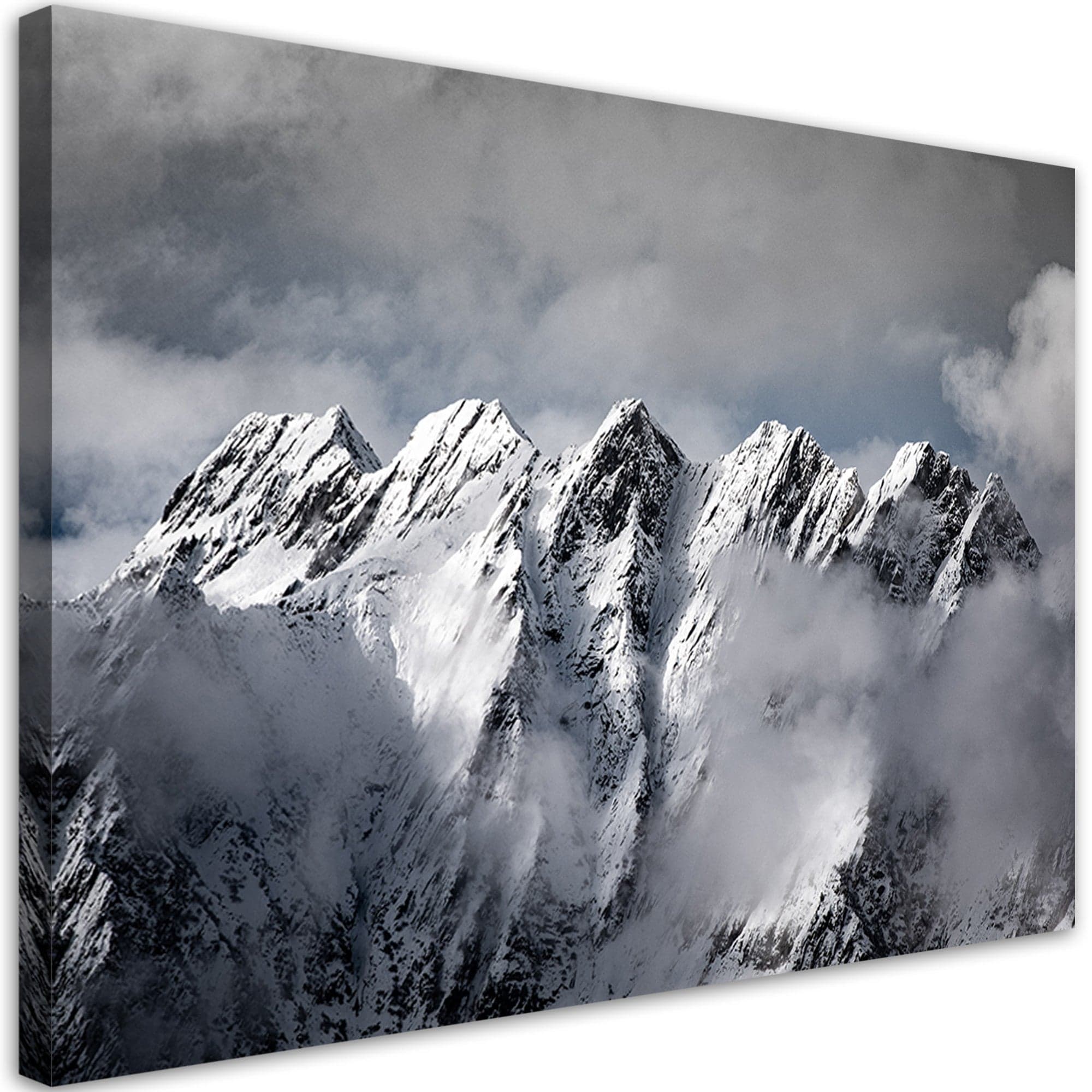 Quadro su tela, Mountain Peak in inverno in Poster e stampe Collezione Casa - Trebisacce, commercioVirtuoso.it
