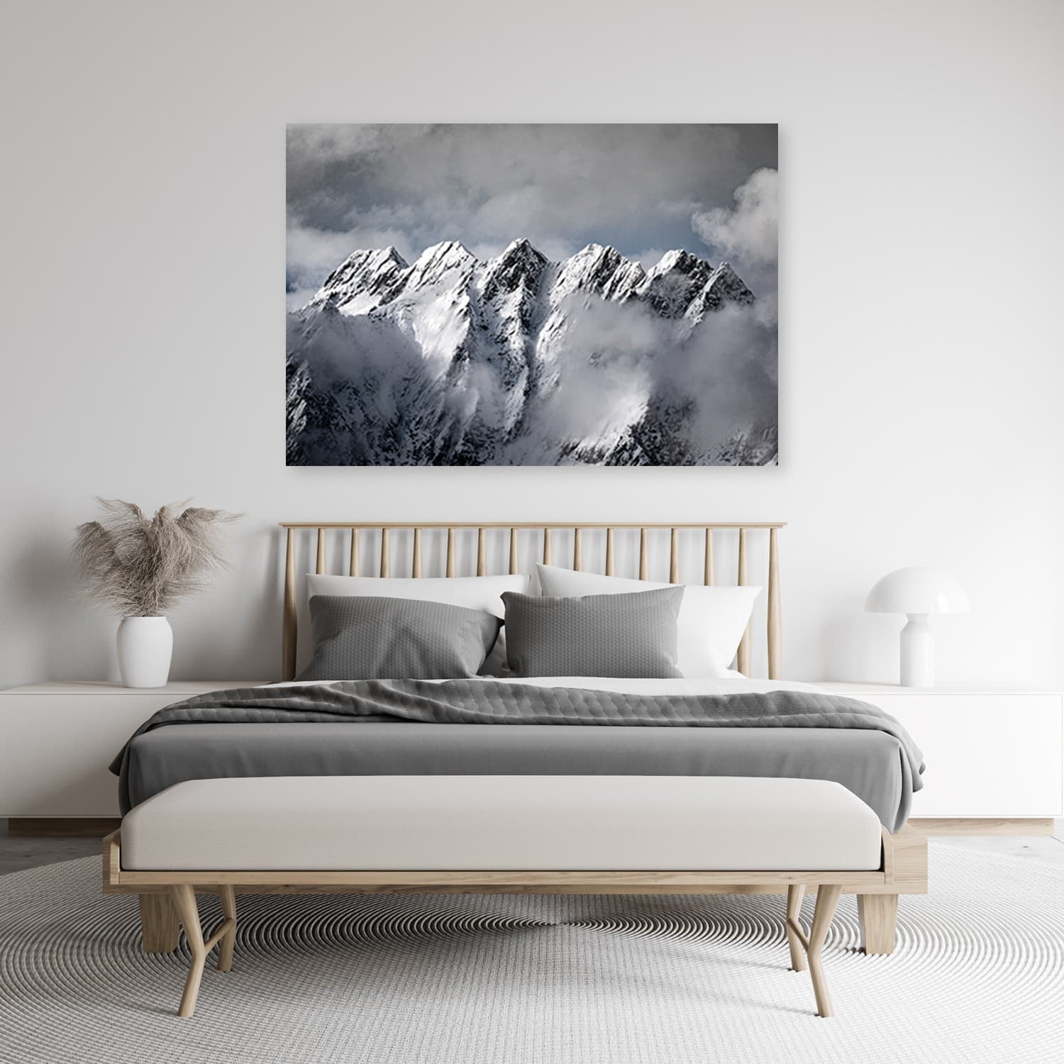 Quadro su tela, Mountain Peak in inverno in Poster e stampe Collezione Casa - Trebisacce, commercioVirtuoso.it