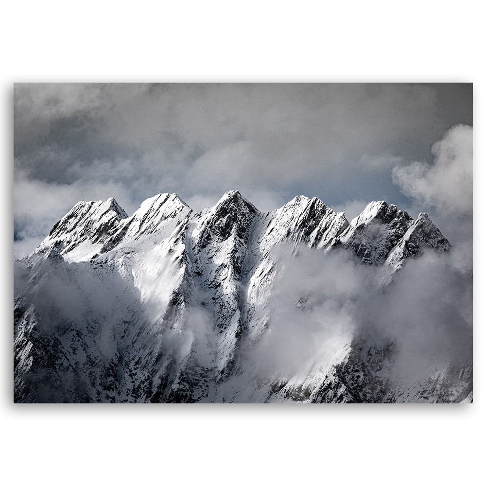 Quadro su tela, Mountain Peak in inverno in Poster e stampe Collezione Casa - Trebisacce, commercioVirtuoso.it