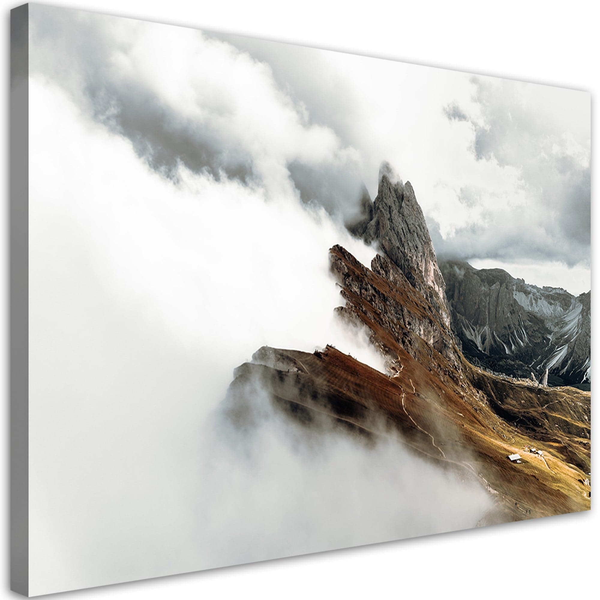 Quadro su tela, Mountain Peak tra le nuvole in Poster e stampe Collezione Casa - Trebisacce, commercioVirtuoso.it