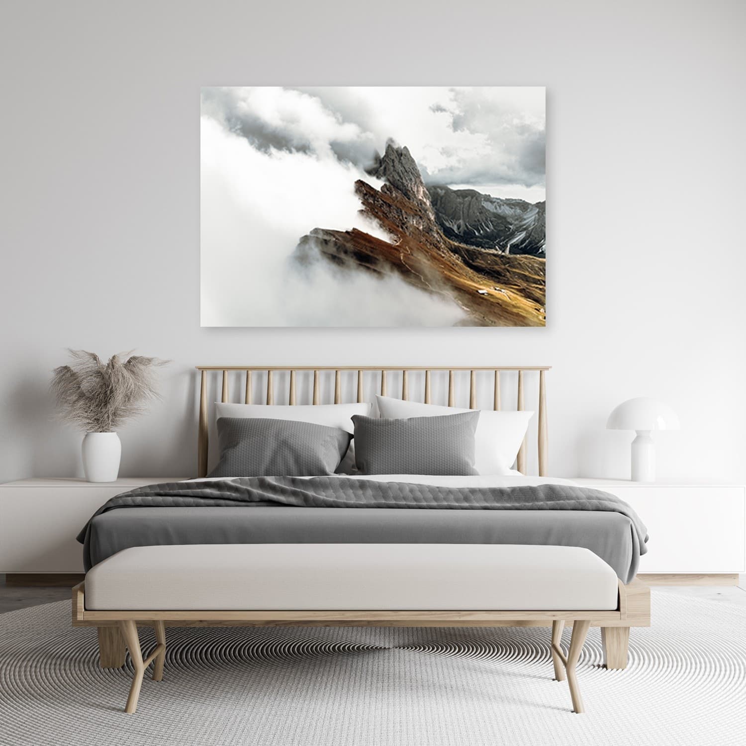 Quadro su tela, Mountain Peak tra le nuvole in Poster e stampe Collezione Casa - Trebisacce, commercioVirtuoso.it