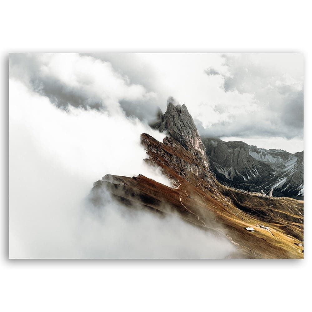 Quadro su tela, Mountain Peak tra le nuvole in Poster e stampe Collezione Casa - Trebisacce, commercioVirtuoso.it