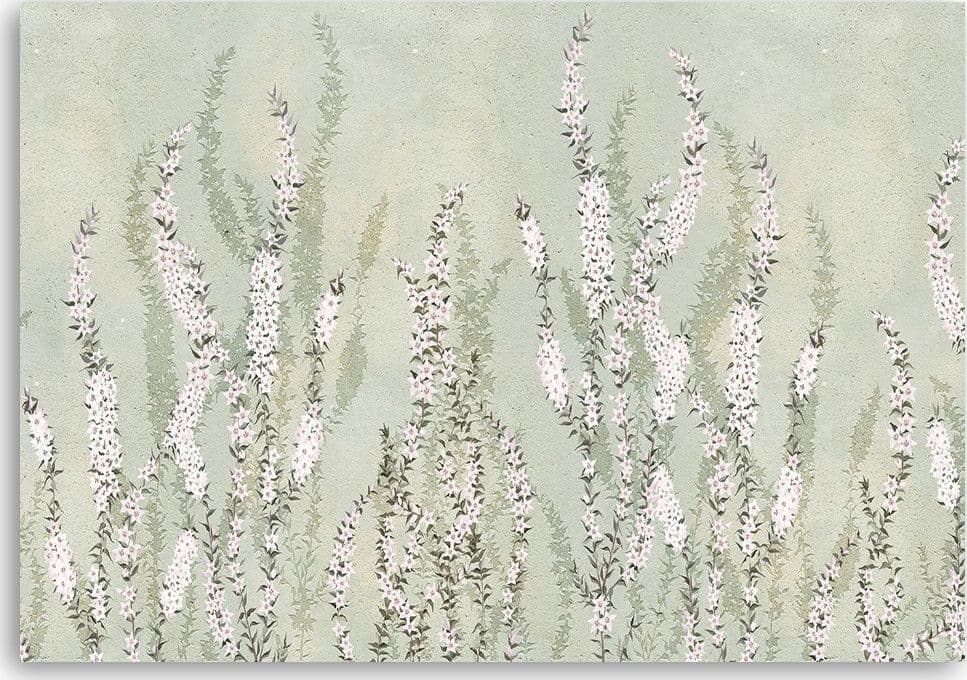 Quadro su tela, Piccoli fiori sullo sfondo del muro in Poster e stampe Collezione Casa - Trebisacce, commercioVirtuoso.it