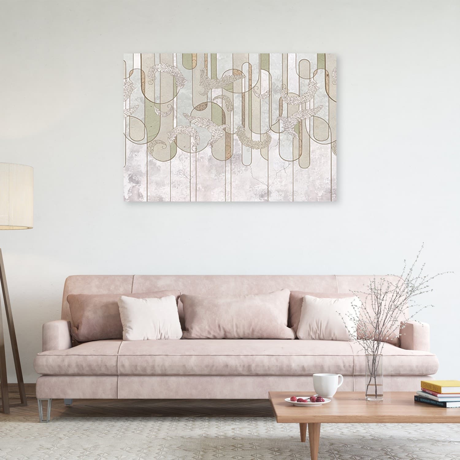 Quadro su tela, Astrazione minimalista scandinava nel beige in Poster e stampe Collezione Casa - Trebisacce, commercioVirtuoso.it