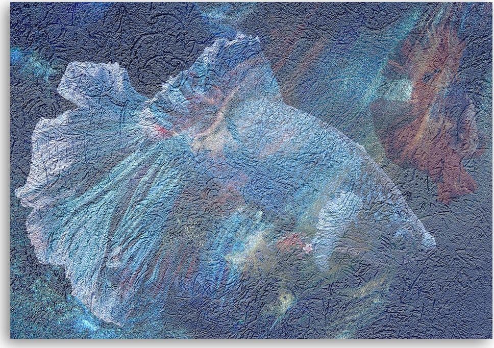 Quadro su tela, Astrazione di fiori blu in Poster e stampe Collezione Casa - Trebisacce, commercioVirtuoso.it