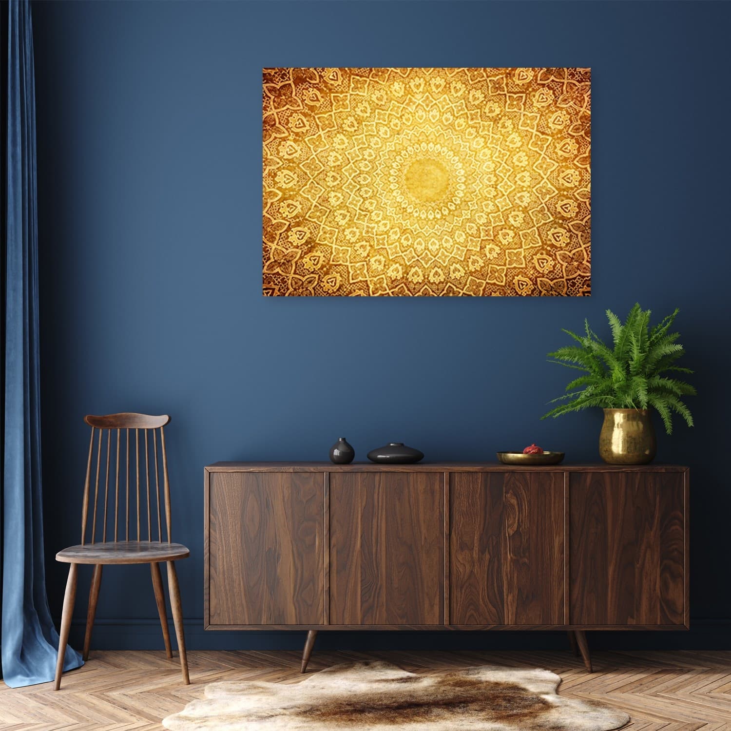 Quadro su tela, Oro Mandala Abstraction in Poster e stampe Collezione Casa - Trebisacce, commercioVirtuoso.it