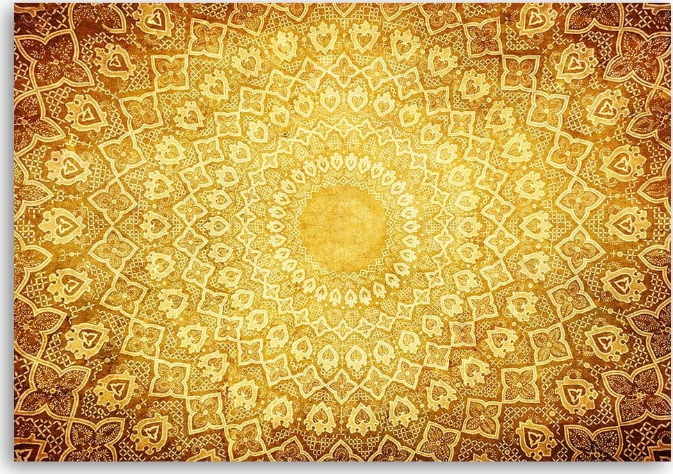 Quadro su tela, Oro Mandala Abstraction in Poster e stampe Collezione Casa - Trebisacce, commercioVirtuoso.it