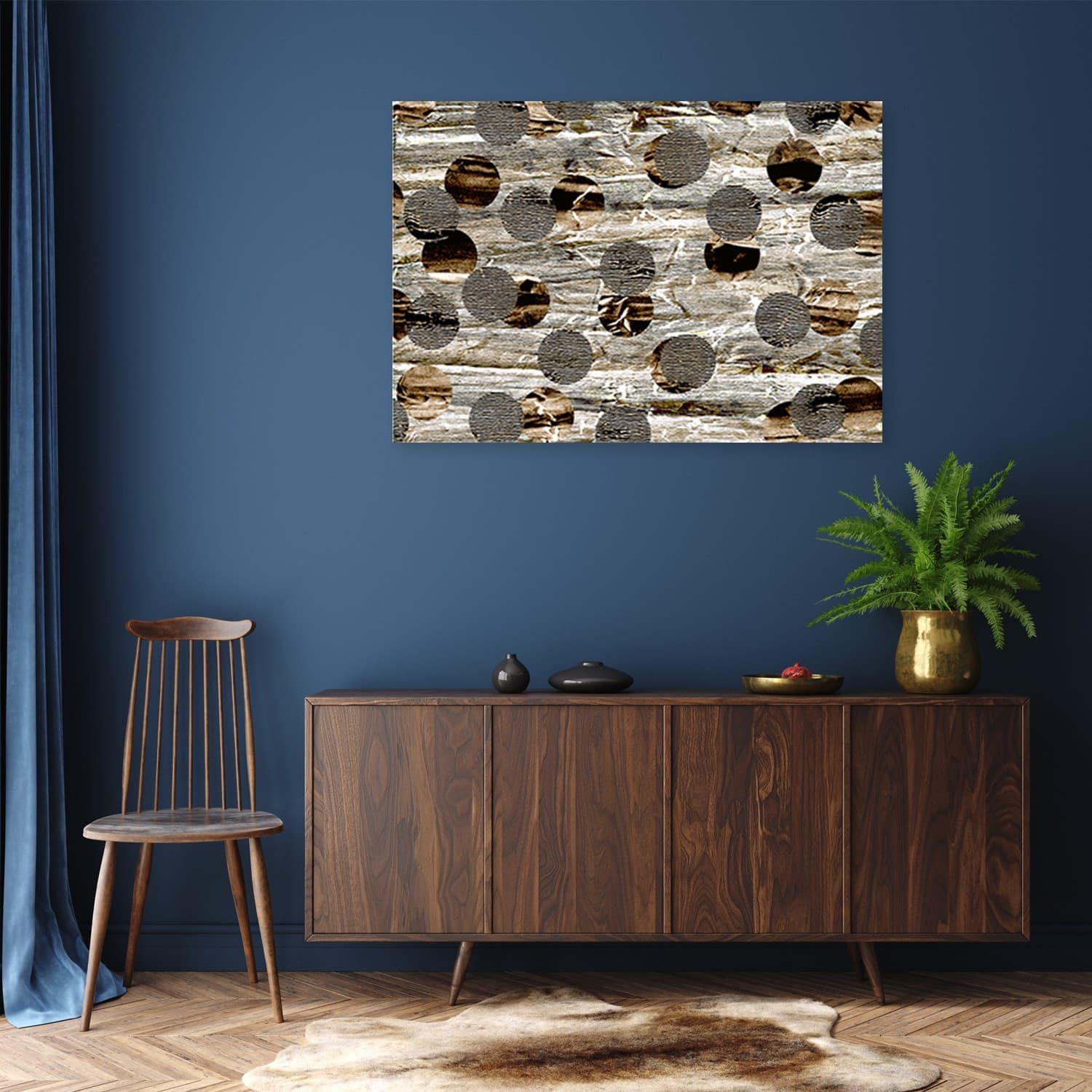 Quadro su tela, Astrazione di ruote marroni in Poster e stampe Collezione Casa - Trebisacce, commercioVirtuoso.it