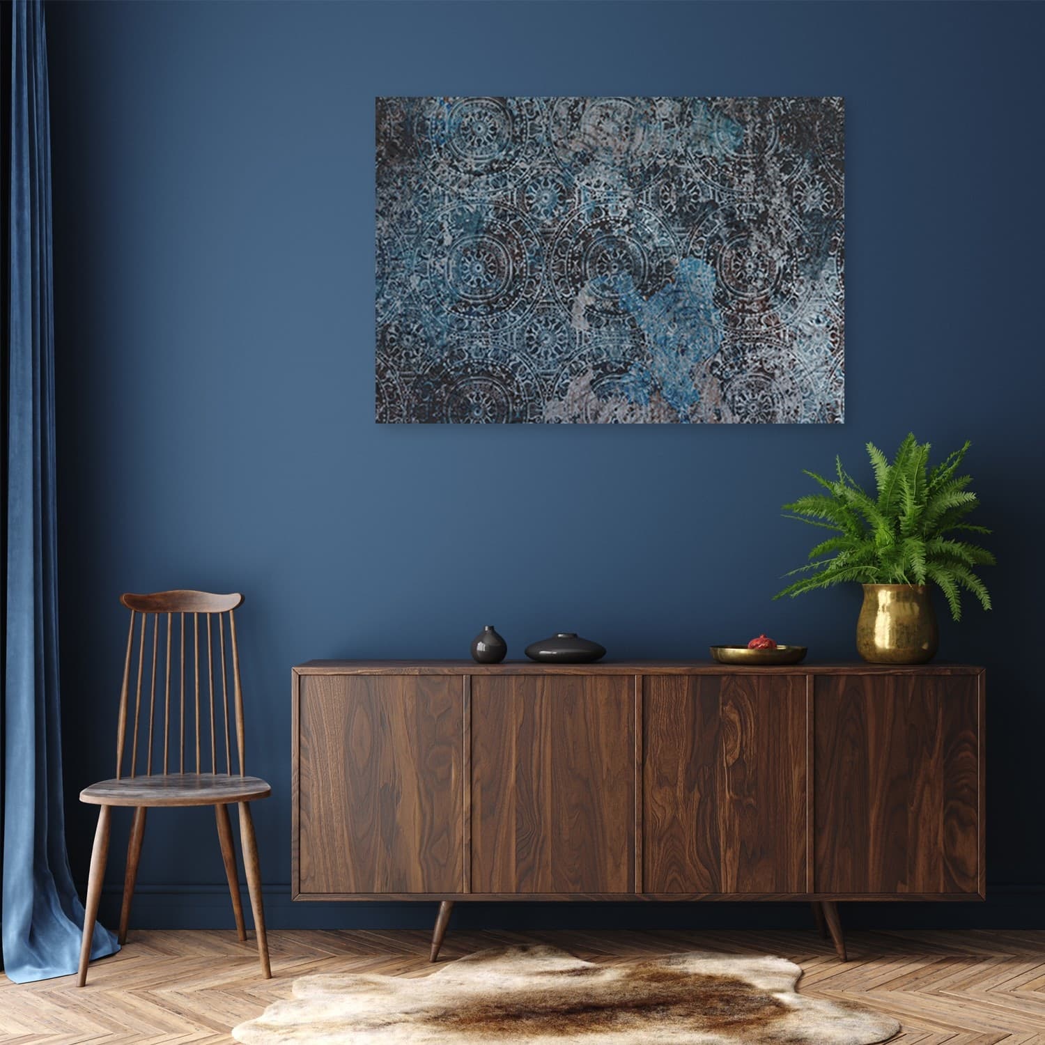 Quadro su tela, Mandala orientale vintage in Poster e stampe Collezione Casa - Trebisacce, commercioVirtuoso.it