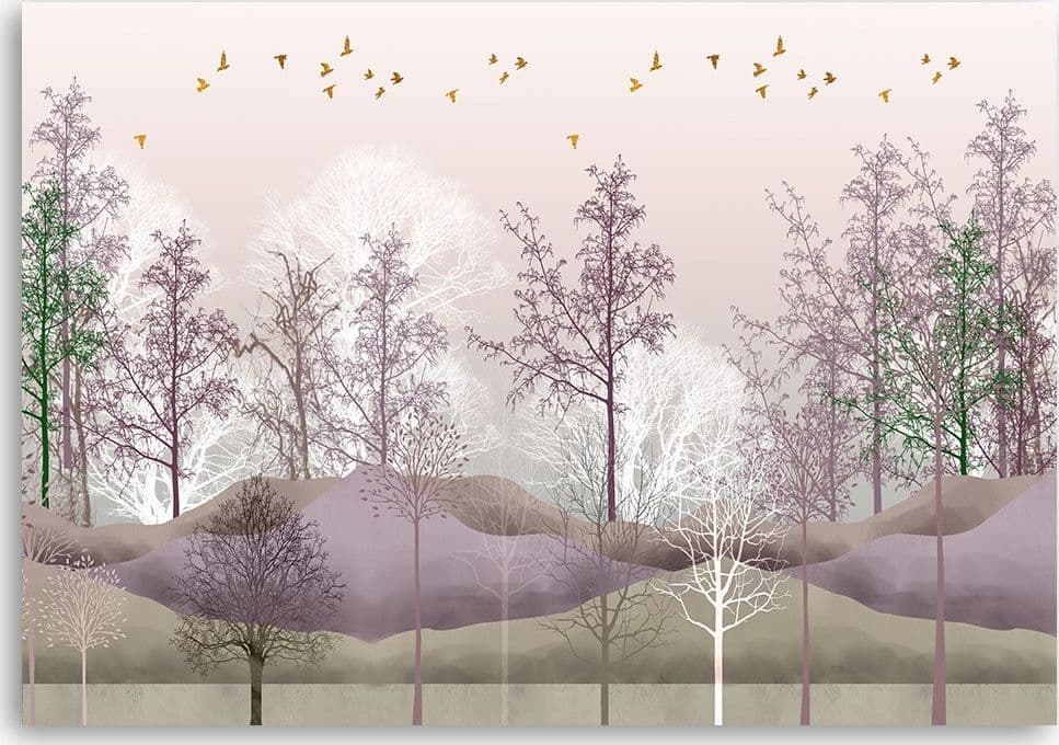 Quadro su tela, Uccelli sopra la foresta in Poster e stampe Collezione Casa - Trebisacce, commercioVirtuoso.it