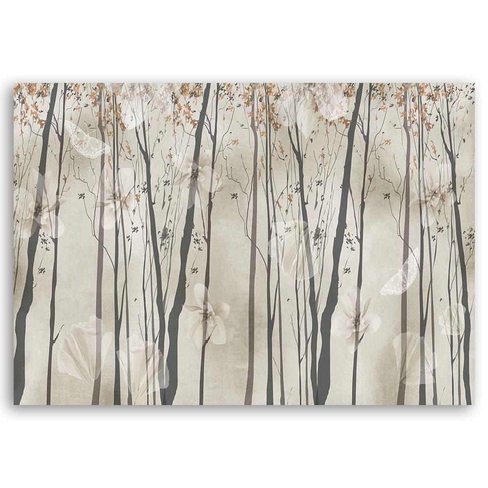 Quadro su tela, Alberi fiori e farfalle in Poster e stampe Collezione Casa - Trebisacce, commercioVirtuoso.it