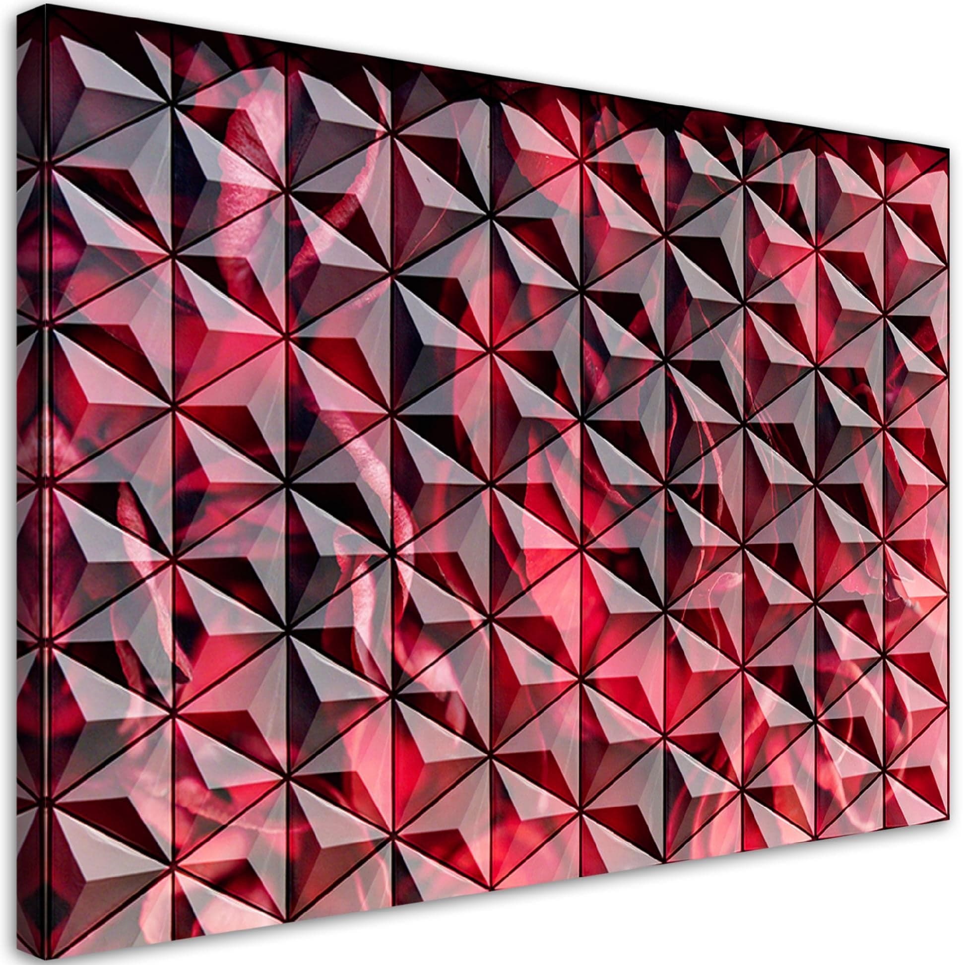 Quadro su tela, Geometria rossa in Poster e stampe Collezione Casa - Trebisacce, commercioVirtuoso.it