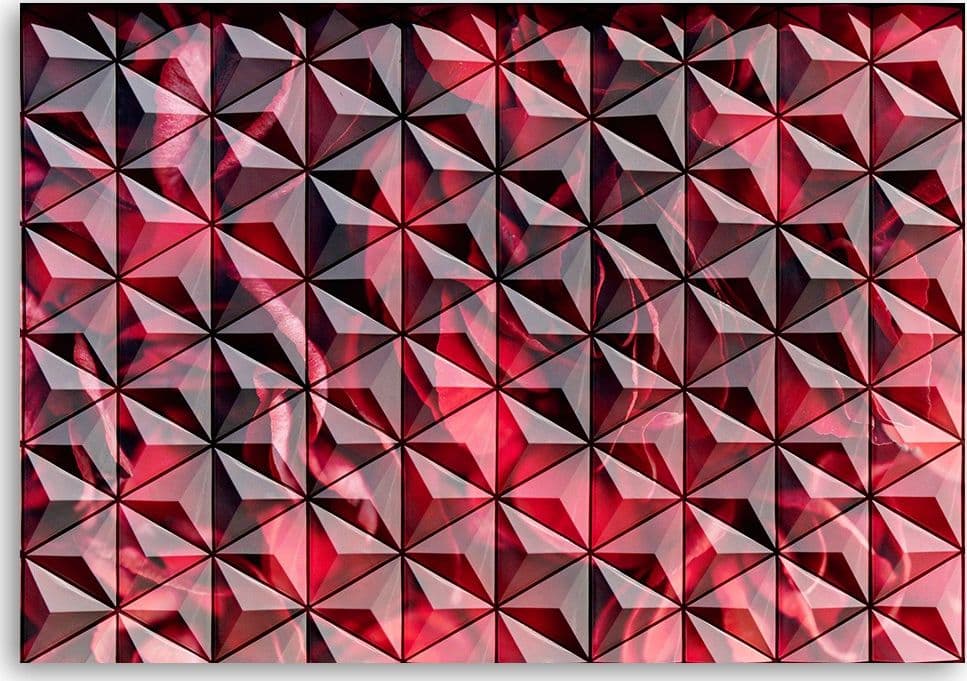 Quadro su tela, Geometria rossa in Poster e stampe Collezione Casa - Trebisacce, commercioVirtuoso.it