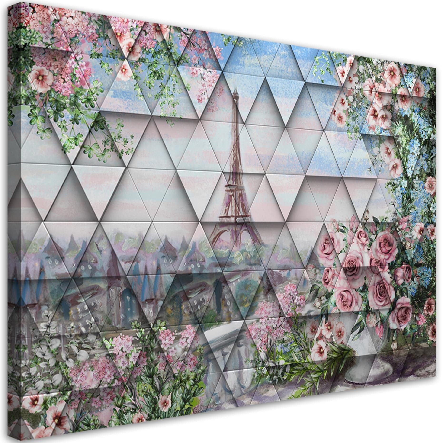 Quadro su tela, Torre Eiffel in primavera in Poster e stampe Collezione Casa - Trebisacce, commercioVirtuoso.it
