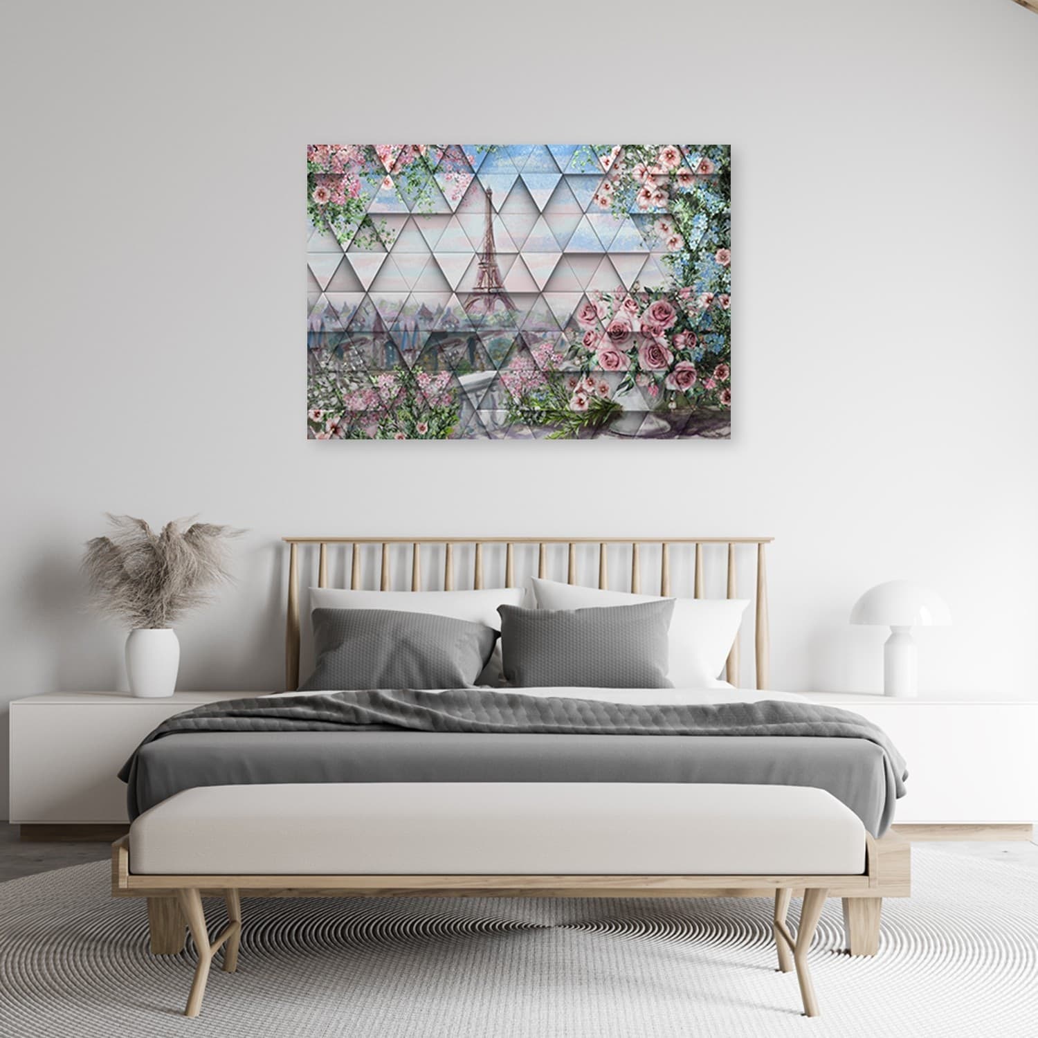 Quadro su tela, Torre Eiffel in primavera in Poster e stampe Collezione Casa - Trebisacce, commercioVirtuoso.it