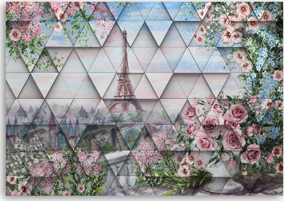 Quadro su tela, Torre Eiffel in primavera in Poster e stampe Collezione Casa - Trebisacce, commercioVirtuoso.it